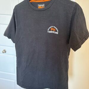 Timberland PRO Black Tee with Orange Logo Accent